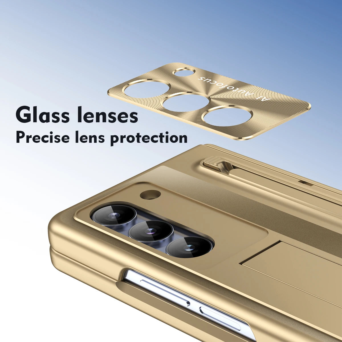 With Touch Pen For Samsung Galaxy Z Fold 7 6 5 4 Case Hinge Armor Shockproof Magnetic Kickstand Full Protection Folding Cover